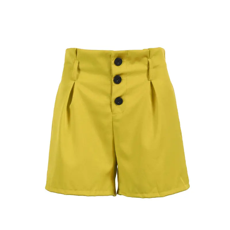 Meihuida Unique High Waist Summer Beach Women Short Hot Sale Button Solid Color Female Girls Shorts Dropship | Женская одежда