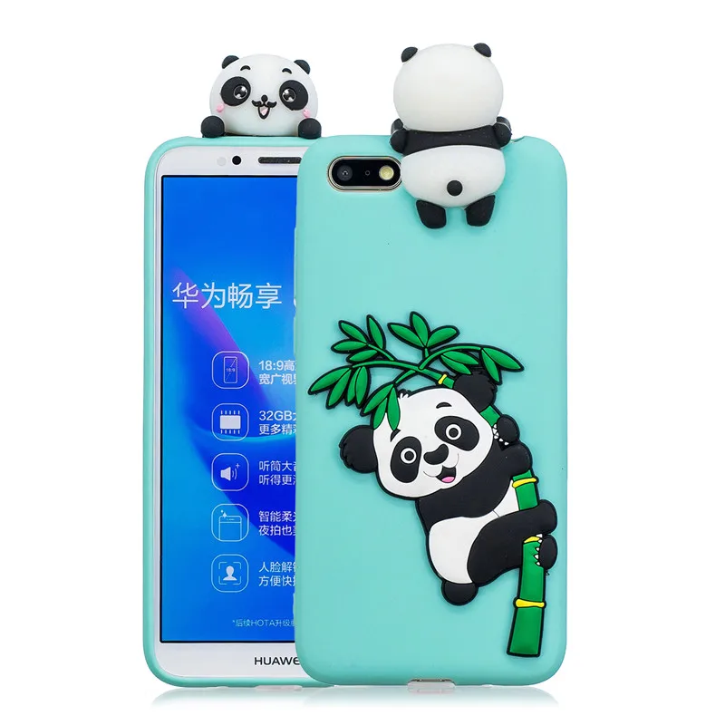 Милый мягкий силиконовый чехол из ТПУ с объемной мультяшной игрушечной пандой и