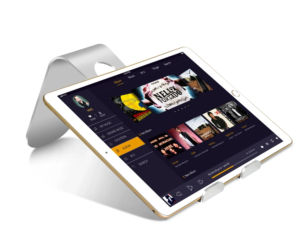 Держатель планшета Ascromy Гибкая алюминиевая подставка для iPad Pro 11 10,5 9,7 iPadpro Kindle samsung Tab iPhone XS Max XR кровать док-станция