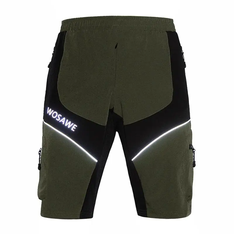 WOSAWE Cycling Shorts Men Waterproof MTB Road Bike Quick Dry Bicycle Downhill Outdoor Summer Loose-Fit | Спорт и развлечения