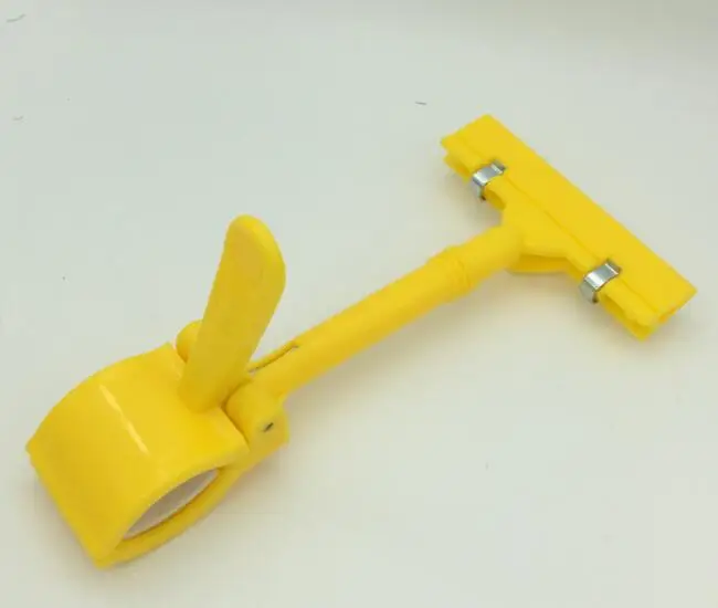 Yellow 10pcs Colorful POP Merchandise Plastic Sign Signage Paper Card Display Price Label Promotion Clips Holders In Retail Shop - Цвет: Yellow