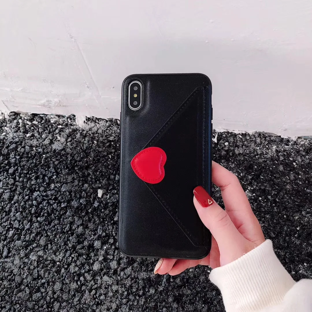 Милая маленькая любовь Узорчатая Кнопка для iPhone 7 8 Plus PU кожа Xr телефон оболочка 6s