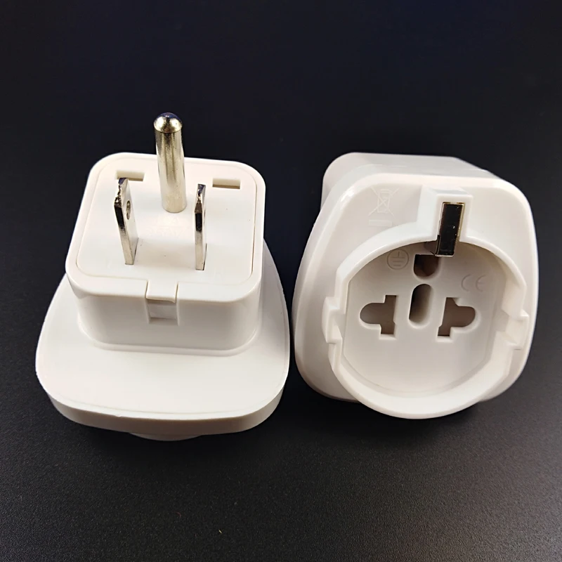 10pcs White Black Embedded Swiss Italy EU German Adaptor to 3pin AC USA American Power Adapter Plug Travel Converter Socket - купить по