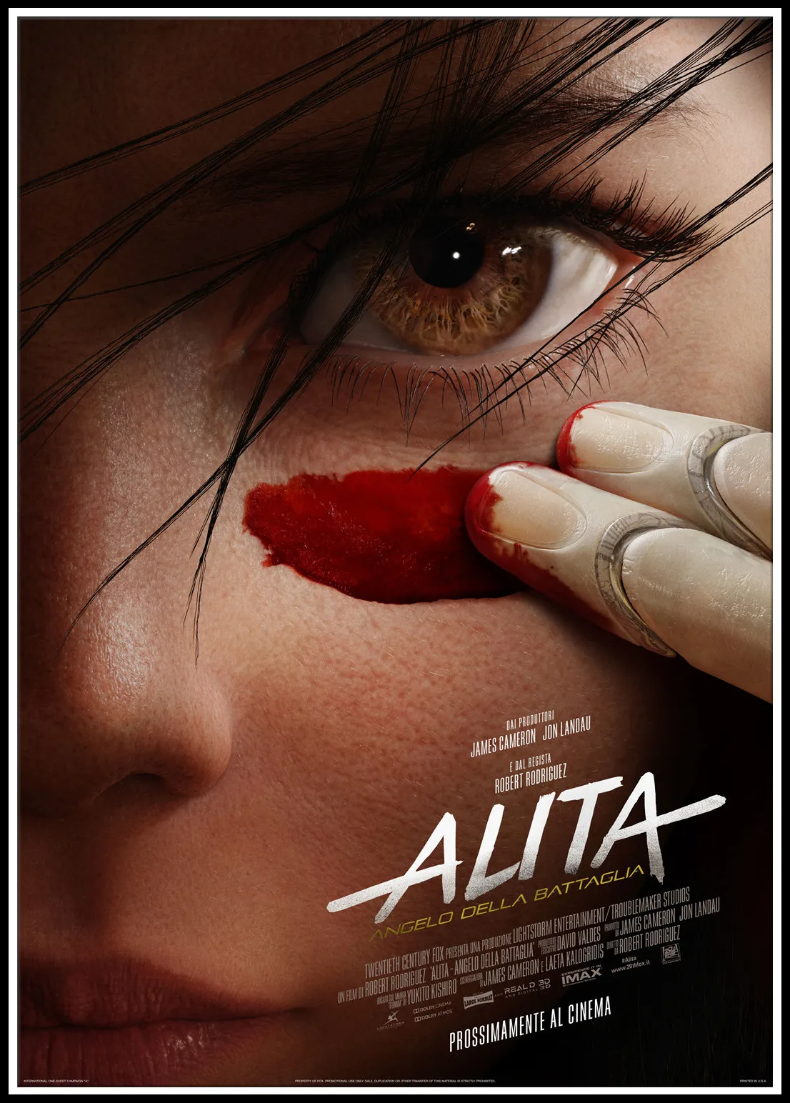 Постер Alita Battle Angel новинка 2019 постеры в виде фильма белая бумага картина на стену
