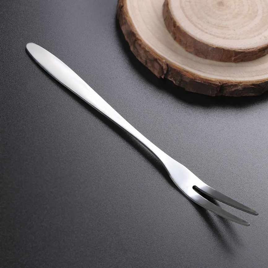 NICEYARD Stainless Steel Fruit Fork Dessert Cake Salad Tableware Sturdy and Sharp Restaurant Party Supplies | Дом и сад