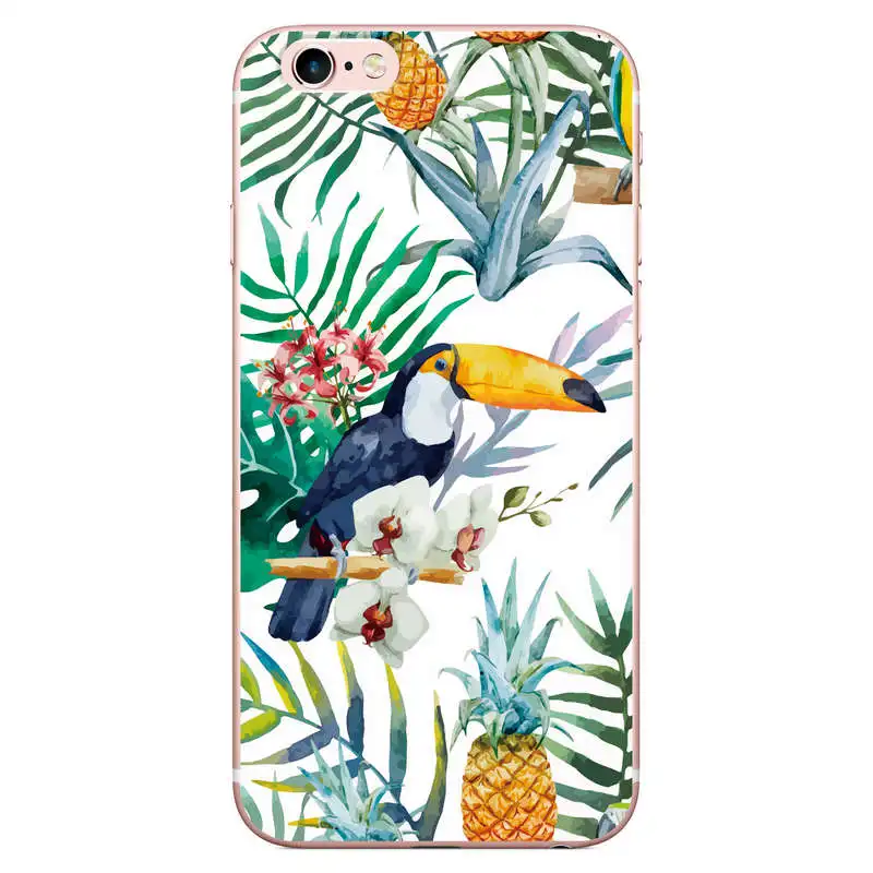 Ручная роспись Фламинго попугай лошадь Дизайн чехол для телефона iphone 5 5S SE 6 S 7