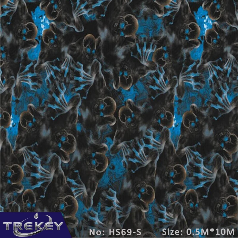 [Ширина 0 5 м] пленка из поливинилхлоридной пленки с цветным черепом