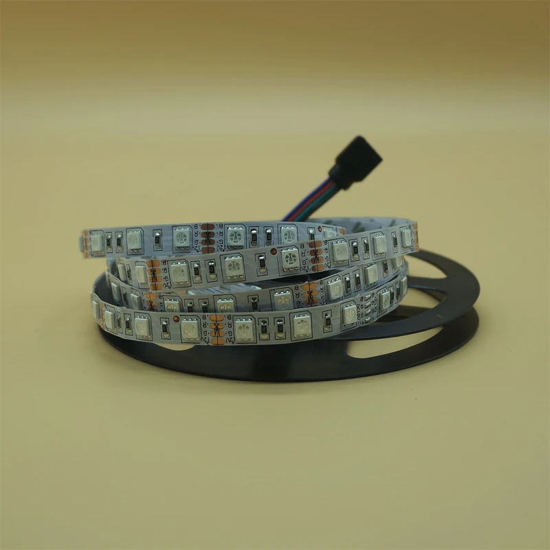 RGB СВЕТОДИОДНАЯ лента SMD 5050 60LED/M лампы DC12V гибкая световая 1/2/3/4/5 м полоса не