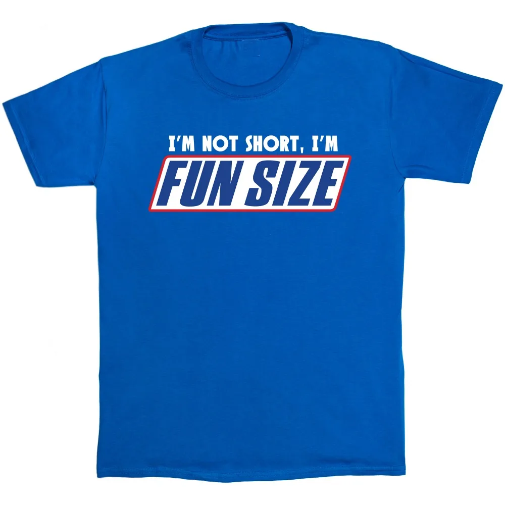 Я не короткие Веселый Размеры футболка мужские сникерсы Marathan забавная Футболка с