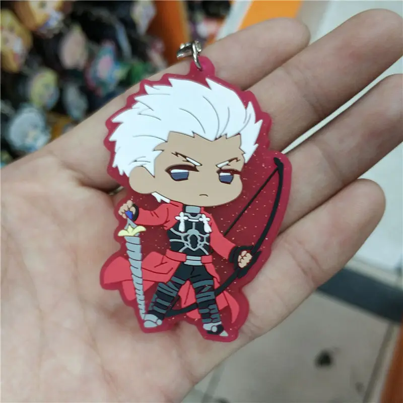 Фигурка героя из аниме Fate/stay night Gilgamesh Archer Lancer Saber tammo no Mae резиновый брелок с