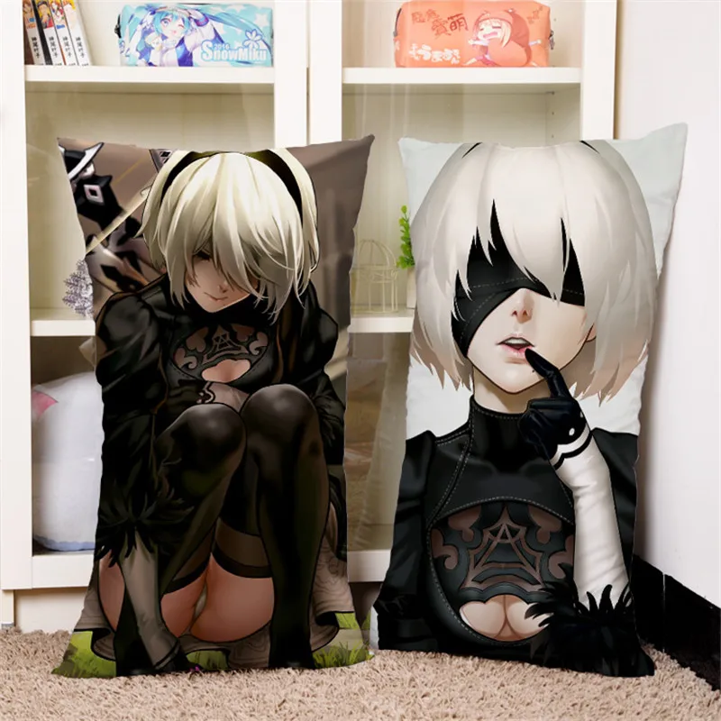2017 новая Аниме игра NieR Automata подушка 40*70 см 3D узор YoRHa 2B 2A 9S наволочка постельные