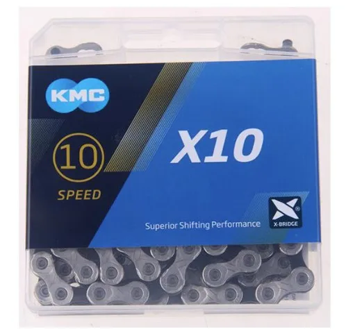 KMC X8 X9 X10 X10 супер светильник двойная цепь 8s 9 10 11 скорость mtb дорожный велосипед велосипедная цепь - Цвет: x10