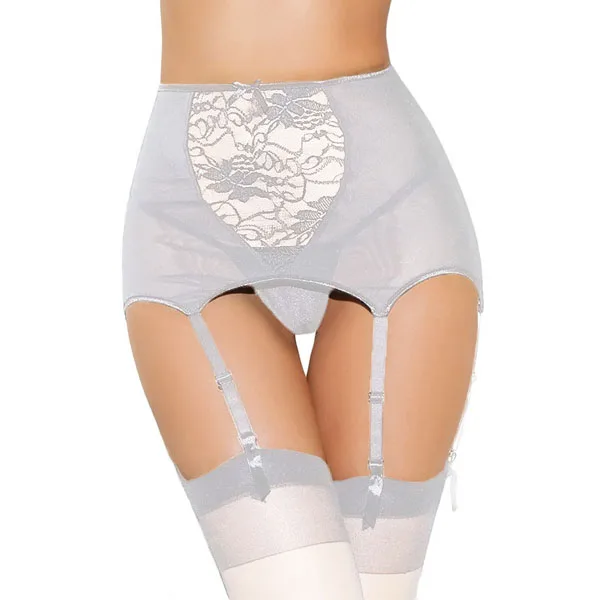 Комплект нижнего белья с сеточкой кружевной подвязкой черного белого красного