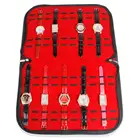 Чехол для часов из искусственной кожи с 20 слотами, с молнией и антресоном, Портативная сумка, искусственная сумка для хранения часов, держатель для дисплея