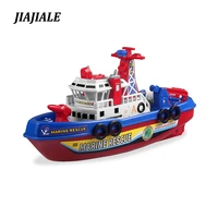 fire boat model electronic water toy boat with water pump water spray warning light flashing sound fun toys gift for children