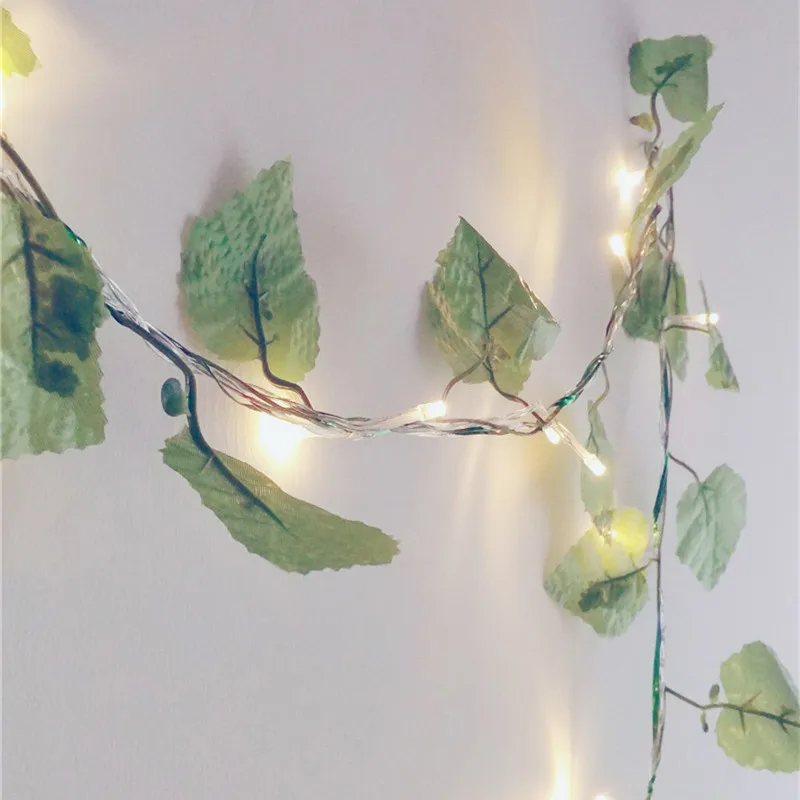 2 м Длина виноградные листья подсолнечника светодиодный гирлянда USB DC5V крытый