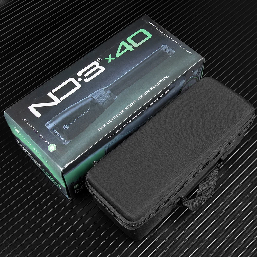 Зеленая дальняя лазерная указка ND3 x40 с кольцевыми креплениями | Спорт и