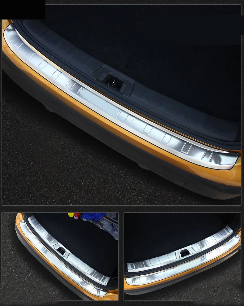 

Аксессуары подходят для 2014, 2015, 2016 для Nissan QASHIQAI J11, защита заднего бампера, внешняя внутренняя панель груза, Накладка на порог