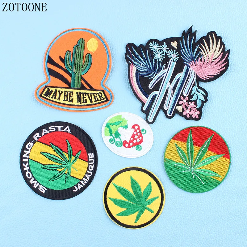 ZOTOONE нашивка с изображением кактуса надписью для пришивания утюгом дешевые