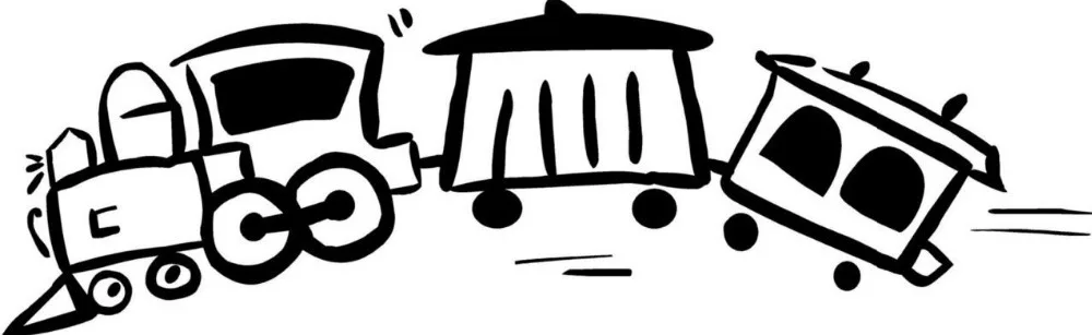 Хит продаж Виниловая наклейка на стену с изображением забавного поезда