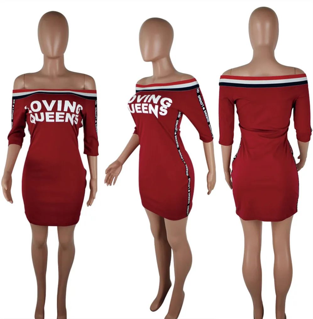 Женское облегающее мини платье в полоску Robe Femme Ete с открытыми плечами и принтом