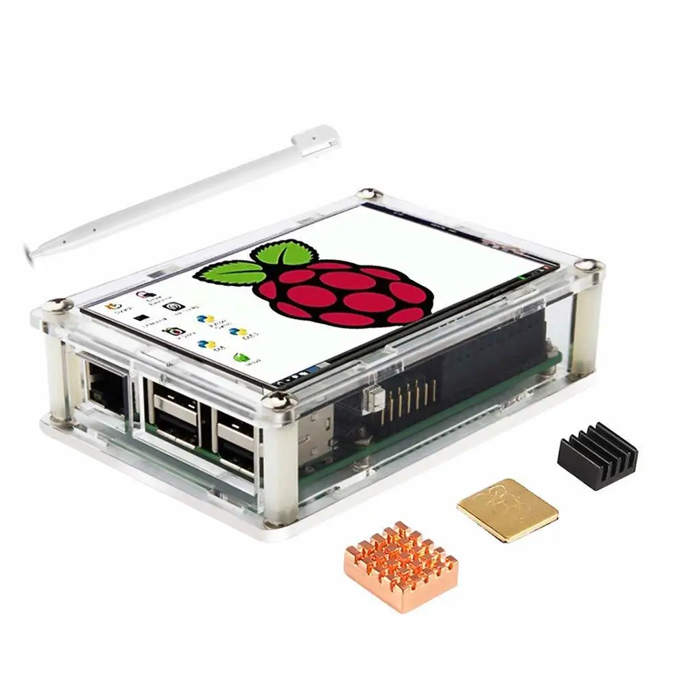 Raspberry Pi дисплей/Чехол/радиатор, 3," TFT светодиодный дисплей для Raspberry Pi 3/2/B+/Zero, Raspberry Pi сенсорный экран комплект стилус