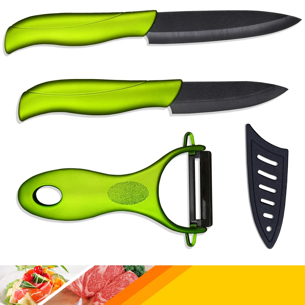 Высококачественный набор керамических ножей 3 дюйма для очистки овощей 4