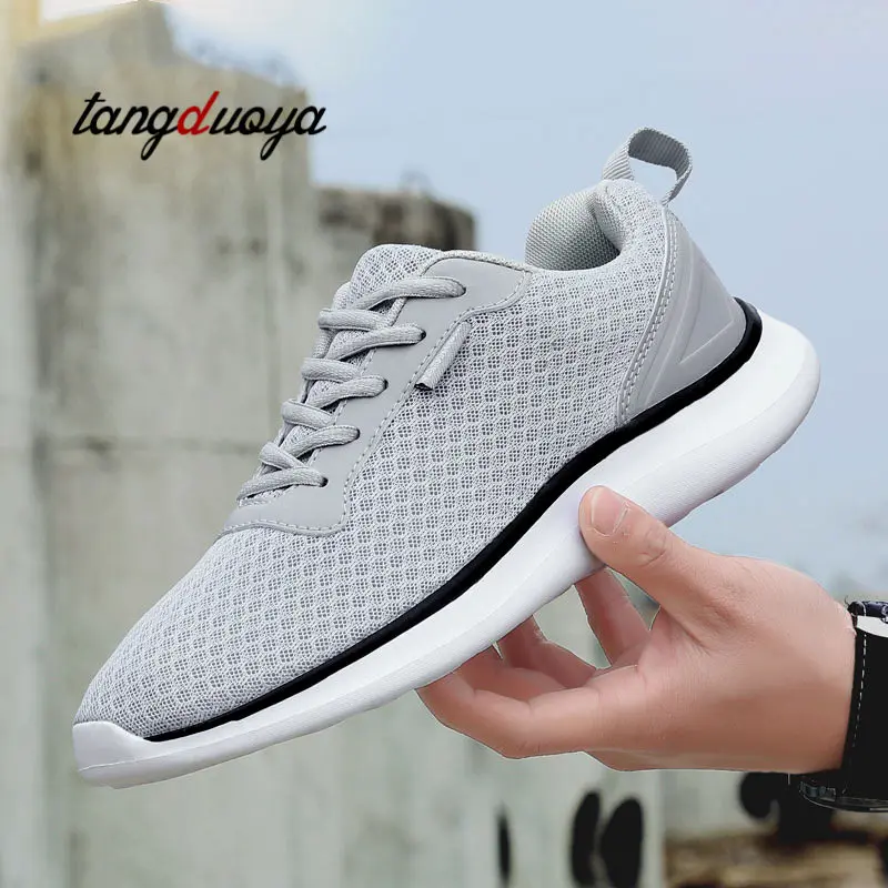 2019 Comfortable Mens Sneakers Spring Sports Shoes Men Jogging Breathable Anti Slip Boots Zapatos Corrientes De Verano | Спорт и