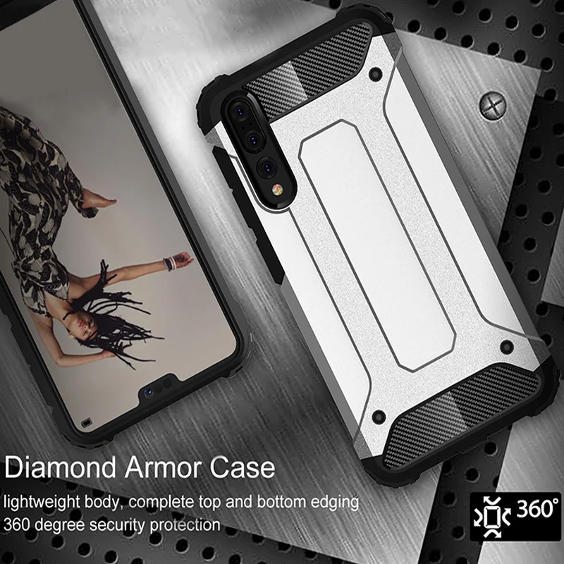 Coque For Huawei P20 Lite Case Protection Armor Cover On P 20 Pro Plus Hard Hybrid PC P20lite / Nova 3e Phone Bags | Мобильные