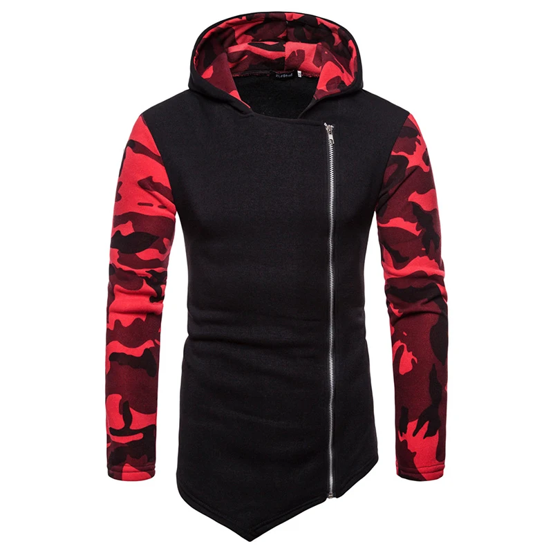 Мужская повседневная толстовка с капюшоном Тренч большого размера Осеннее