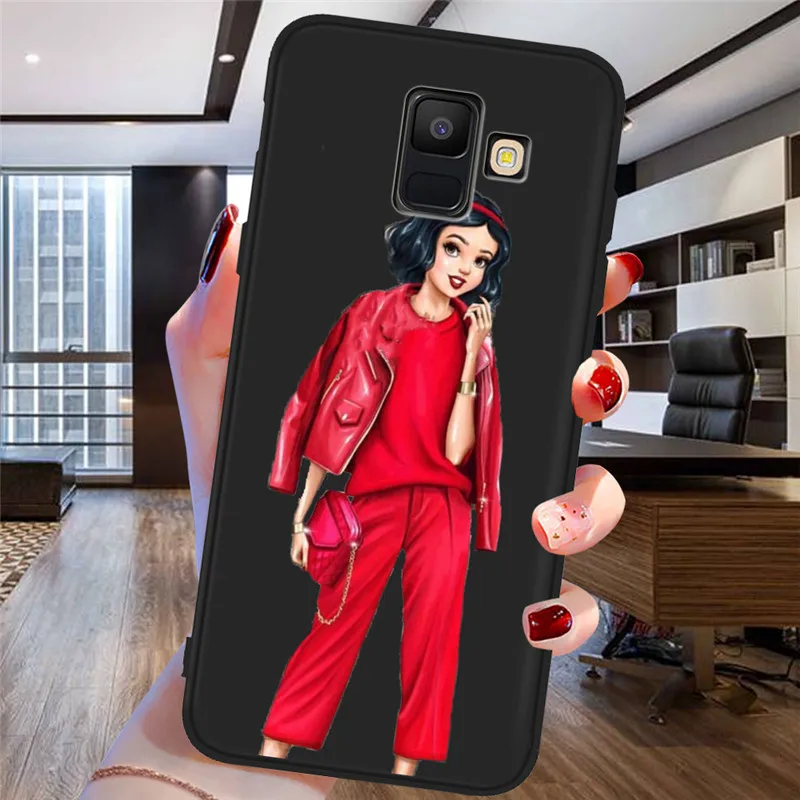 H1741 Платье принцессы для девочек для samsung Galaxy A9 A8 A7 A6 A5 A3 J3 J4 J5 J6 J8 плюс M30 A40S телефон чехол Etui принципиально Капа - Цвет: H1741