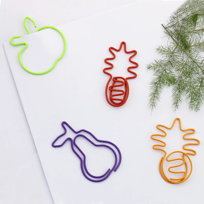 Tanie TUTU 50 Sztuk 2017 Nowość Owoce Spinacze Do Papieru Sosna Jabłko/jabłko/zakładka Planner Narzędzia Narzędzia Do Scrapbookingu Metalowe Klipsy Spinacz H0107