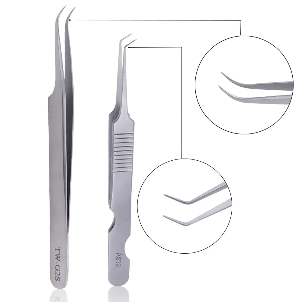  Магнитная ресница расширения нержавеющая сталь tweezers отдельных Пинцет для
