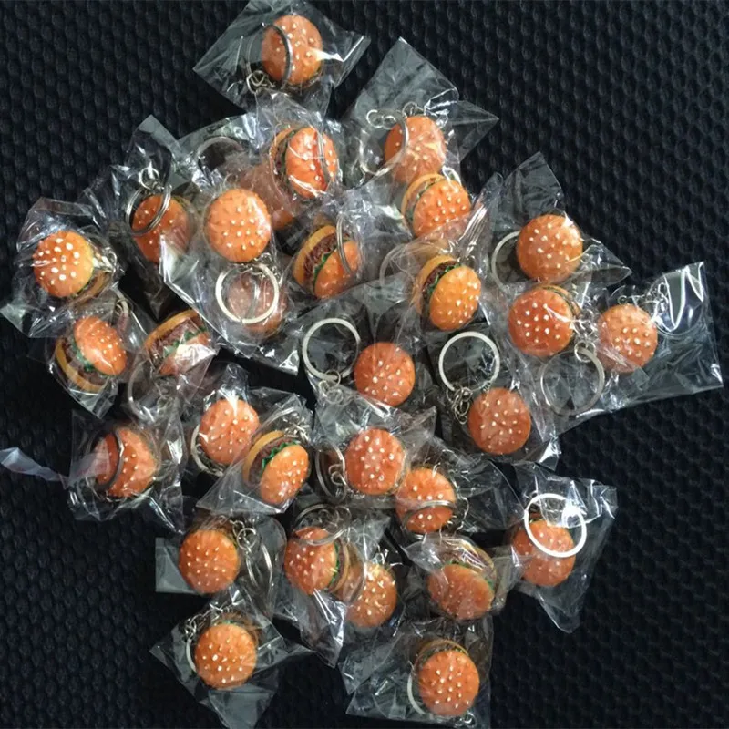 Брелок с имитацией еды гамбургера подвеска новинка брелок из смолы в виде короля