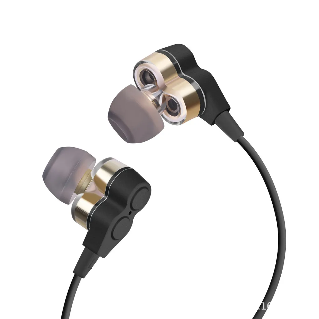 HIFI наушники в ухо стерео мини двойной драйвер спортивная Гарнитура Bluetooth 4 1