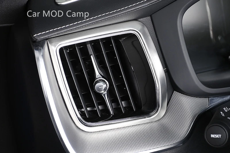 

Left Hand Drive! For VOLVO XC60 2018 2019 2020 Stainless Steel Matte Interior Side Air Condition AC Vent Outlet Cover Trim 2pcs