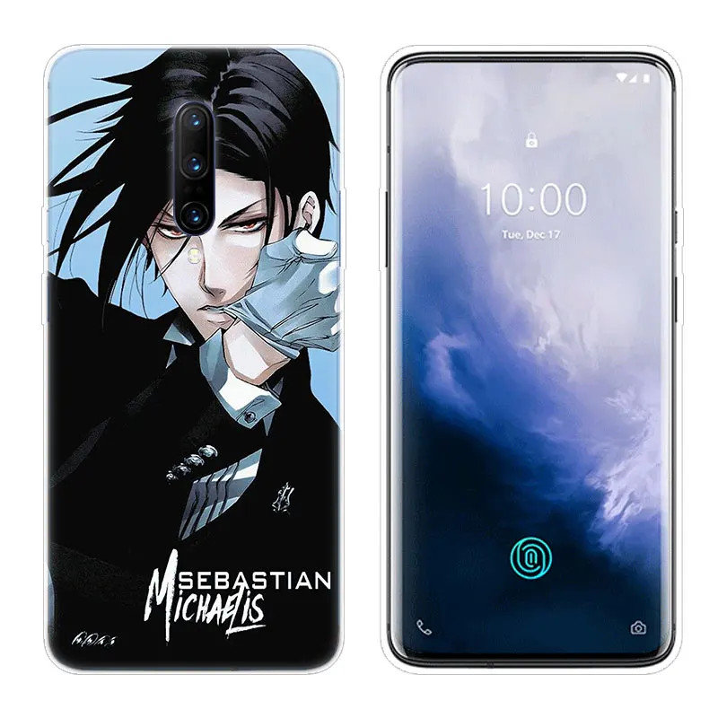 Горячее Аниме Черный Батлер Kuroshitsuji Прозрачный Силикон ТПЭ Soft для OnePlus 7 Pro Чехол