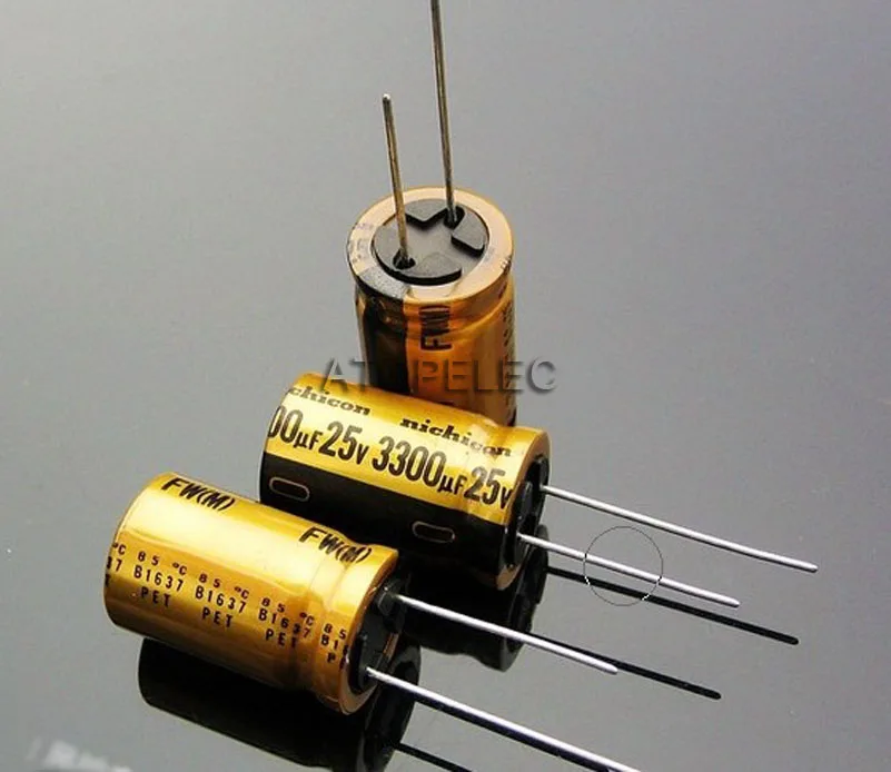 3300uF 25V 10 шт Nichicon FW 220 мкФ/с алюминиевой крышкой, 50В, электролитные конденсаторы, Hi-Fi аудио 2,2 мкФ/10 мкФ/22 мкФ/47 мкФ/100 мкФ/220 мкФ/470 мкФ/1000 мкФ, алюминиевая крышка, 25В/35 в/50 в/100 в - Объем: 3300uF 25V
