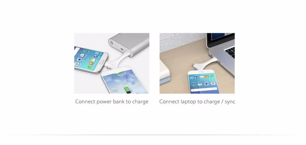 ORICO C1 двойной usb-кабель Порты и разъёмы Портативный Sync& Charge Micro B+ Тип-C кабель для передачи данных для Xiaomi huawei samsung с кольцом для ключей