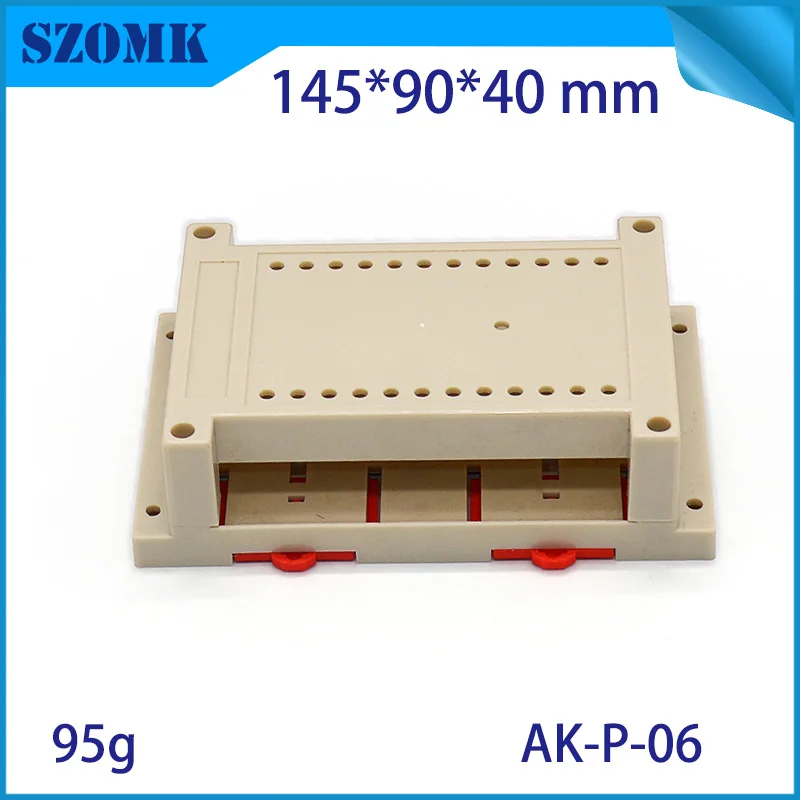 1 шт. корпус для электроники с din-рейкой печатных плат din rial коробка diy 145*90*40 мм