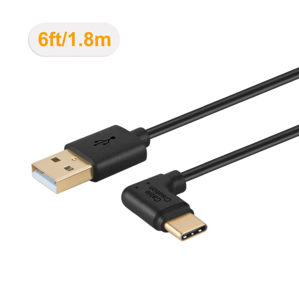 Кабель usb-c/USB 2 0 CableCreation 90 градусов совместимый с Google Pixel XL LG G6 V20 Galaxy S9/S9 + 1 8 м |