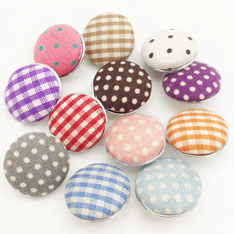 

SZ1033 20PCS/lot cloth Snap Button for Snap Jewelry 18mm Free Shipping