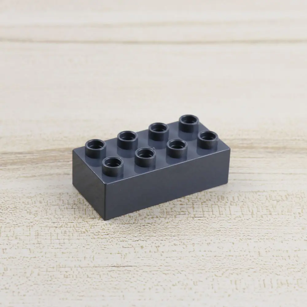 30 шт./лот объемный Duplo Кирпич 2x4 крупные частицы креативный строительный блок DIY строительные игрушки для детей совместимый с лего