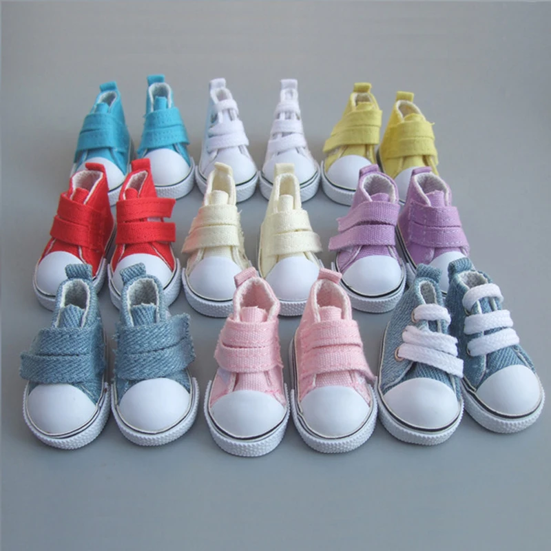 Джинсовые кроссовки обувь для русской куклы 5 см парусиновая BJD мини игрушечная