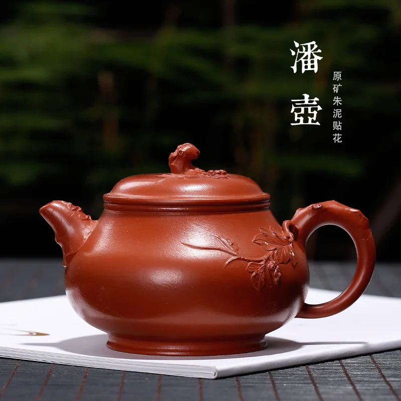 

Горшок оригинальной шахты, украшенный Zhumu Panhu, Guogong Wang Zhenxue, весь настоящий пурпурный песок ручной работы