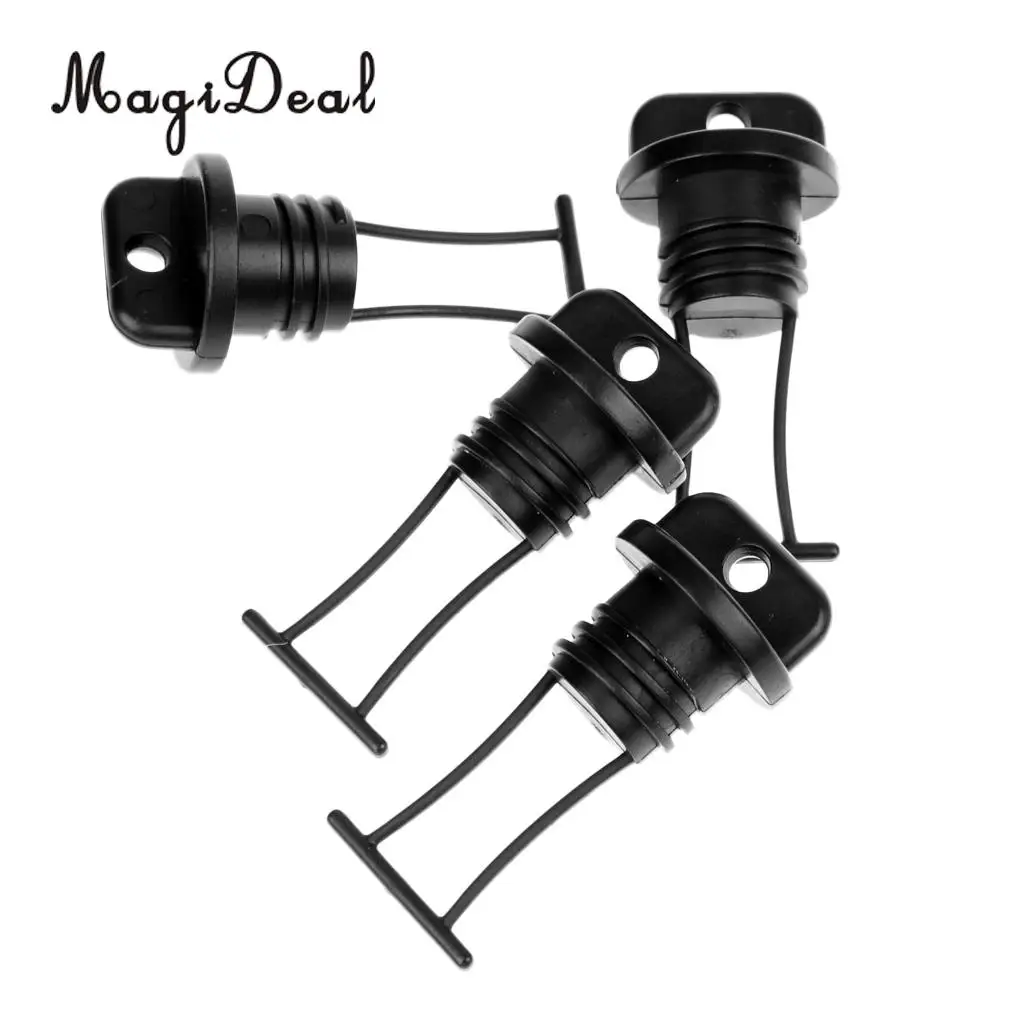 MagiDeal 2 шт. нейлоновая Рычажная ручка для Каяка с веревкой 4 пластиковых сливной