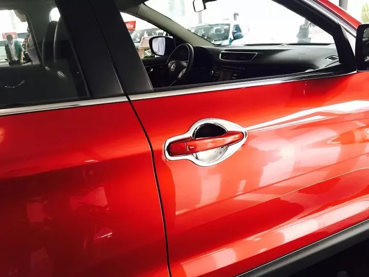 Для Nissan Qashqai 2014 2015 2016 ABS хромированная отделка боковая дверная ручка Чаша Copertura