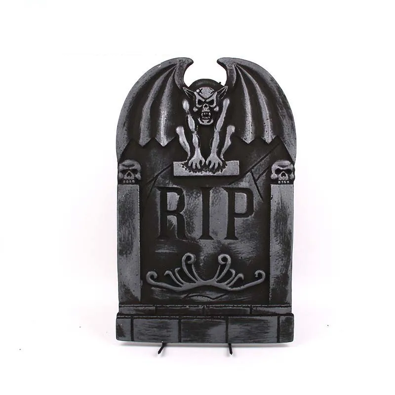1Pcs Halloween Skeleton Tombstones Stereoscopic Foam Decor Party Haunted House Bar Grisly Stone Scene Props Yard Decorations | Дом и сад