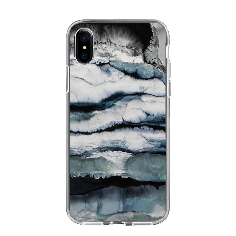 Мраморный чехол для Coque iphone X, XR, XS, MAX, чехол из мягкого ТПУ, задняя чехол для iphone 5 5S se, S6, 6 S, 7, 8 Plus, чехол, чехол для телефона