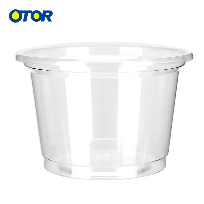 OTOR Бесплатная доставка 50 шт 10 унций белый одноразовый пластиковый контейнер для